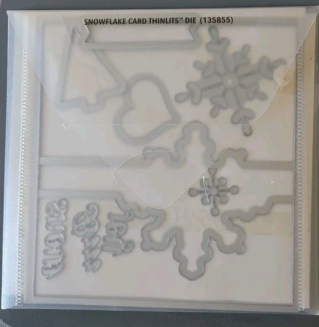 Stampin Up Snowflake Card Thinlits Framelits Dies Christmas 18 32