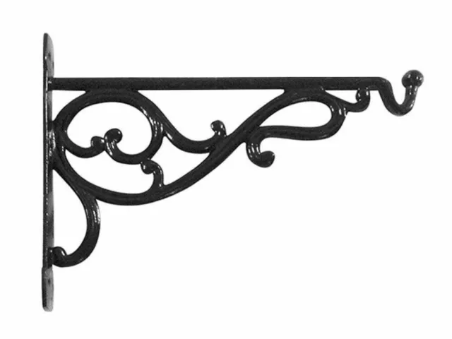 Hanging Basket Bracket Wall Mounted Outdoor Cast Aluminium Garden Pride