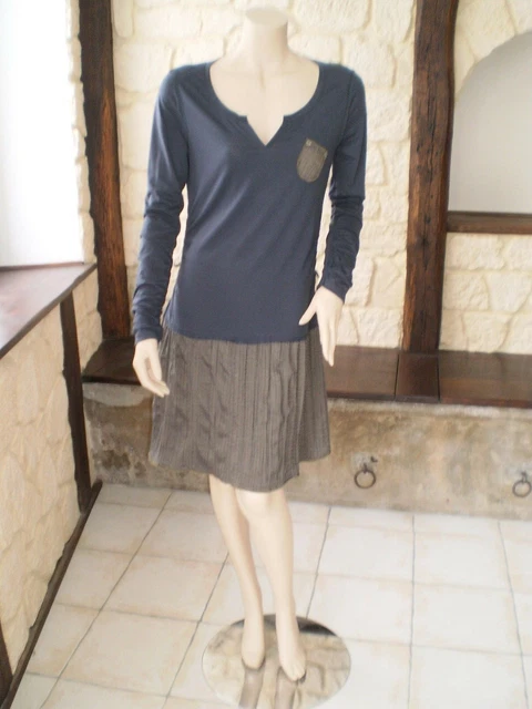 Robe Tunique Miss Captain Taille 40 - Couleur Gris, Motif Paysage | Occasion Excellent état Comme Neuve