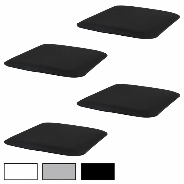 Lot 8 Coussins Siège Feutre Rond Gris Foncé 34,5 Cm – Extra Épais Antidérapants
