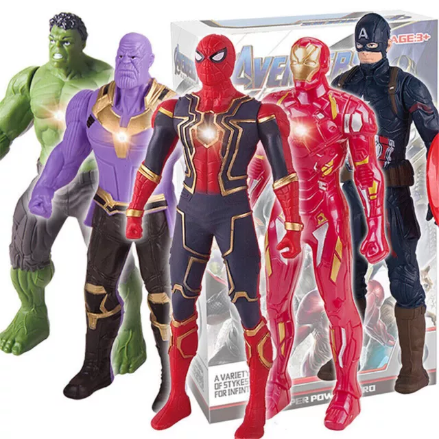 Marvel Avengers Iron-man Spiderman Action Figures Super Hero Toy Birthday Gift