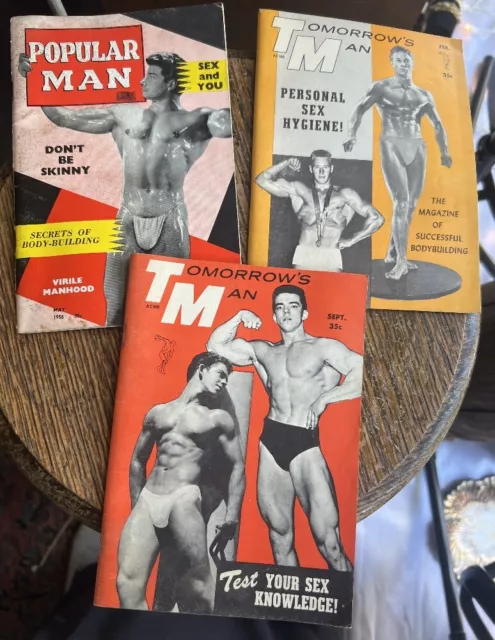 Vintage Gay Male Interesse Foto Magazin Posten 1958- 1959 Beefcake Körperbau RAR