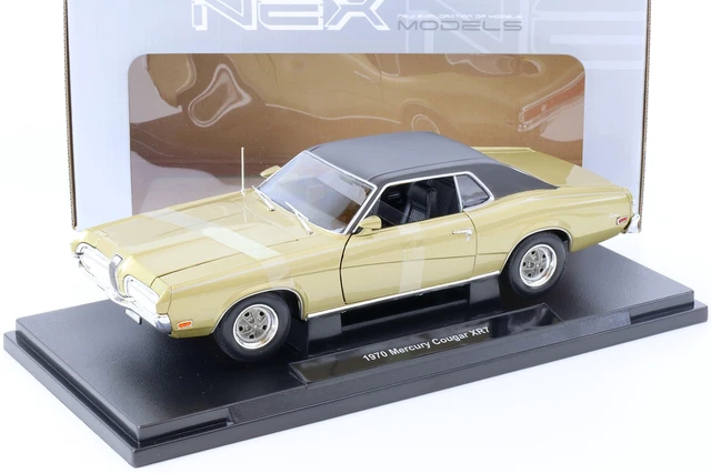 Welly 1:18 Mercury Cougar XR7 Année 1970 bleu 12521 modèle voiture