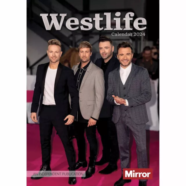 Westlife A3 Calendar 2024 - Entertainment - Month To View
