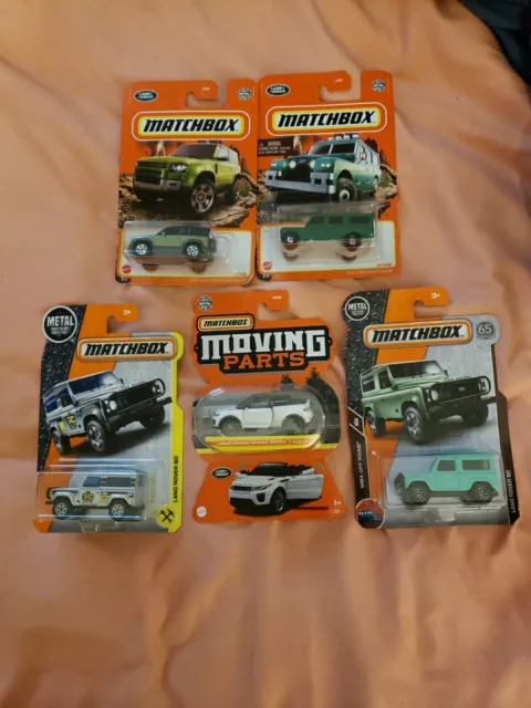 LOT of 5 MATCHBOX LAND ROVERS