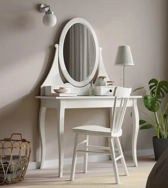 IKEA HEMNES WHITE Dressing Table With Mirror (RRP £179) £36.00