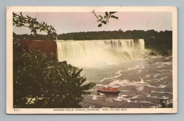 Niagara Falls Canada Maid of the Mist Vintage Postcard
