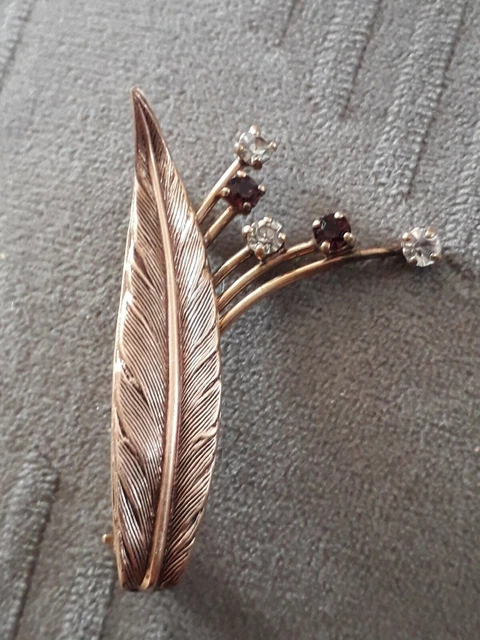 Broche vintage de style Art nouveau en argent sterling 925 sur
