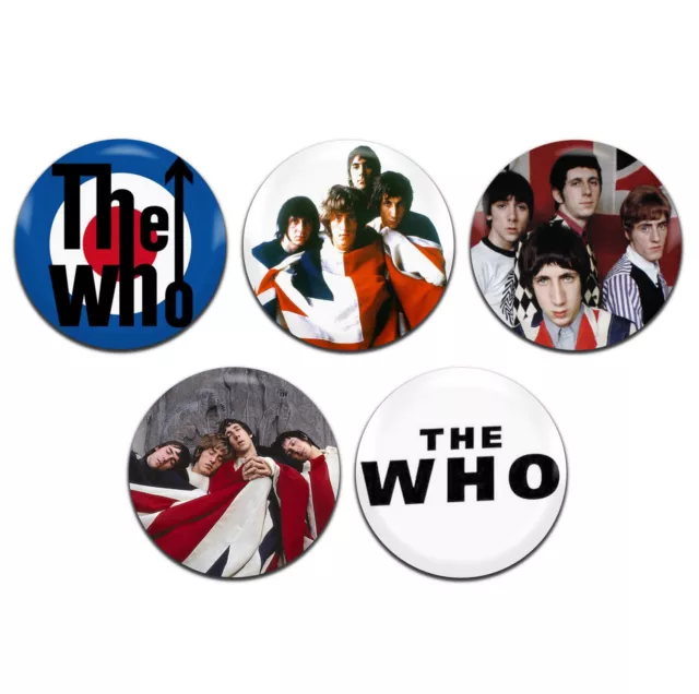 5x The Who Band Mod Rock 25 mm/1 Zoll D Pin Knopfabzeichen