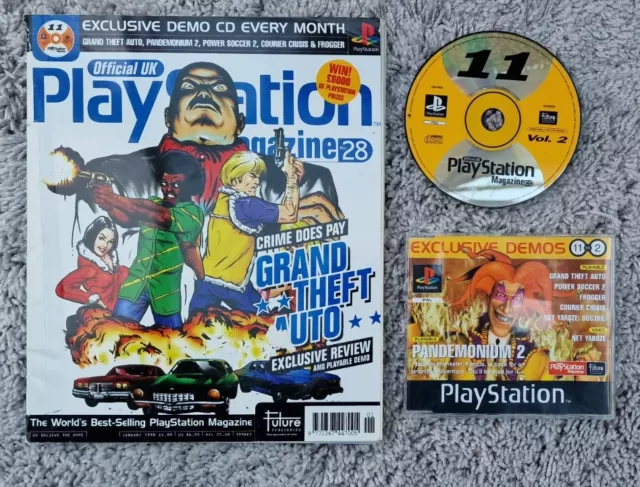 Official Playstation Magazine UK PS1 - Issue 28 + Demo Disc inc GTA January 1998