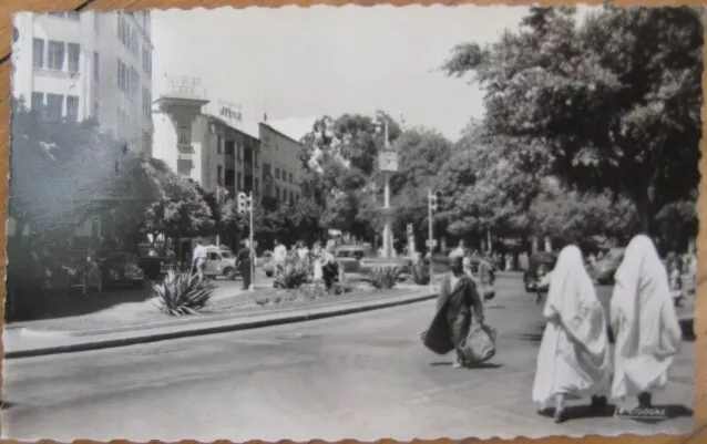 Tanger/Tangiers, Morocco 1950 Realphoto Postcard: Place de France - Africa
