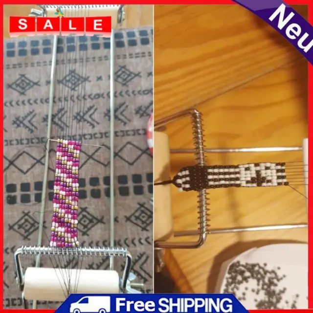 Stainless Steel Weaving Beading Loom for Jewelry Bracelets DIY Knitting Machine