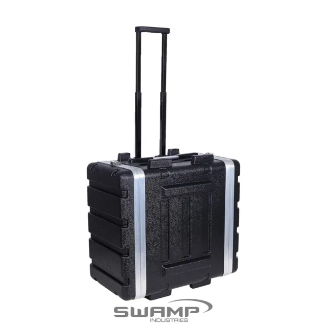 SWAMP 3U ABS Rack Case 19" Rack Case with Wheels and Handle Lightweight