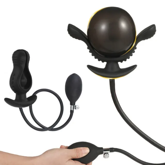 Inflatable-Anal-Plug-Male-Women-Prostate-Massage-Dildo-Anus-Plug-Use-Lubricant