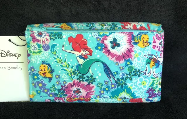 Vera Bradley Disney Ariel The Little Mermaid Trifold Clutch Wallet (NWT)