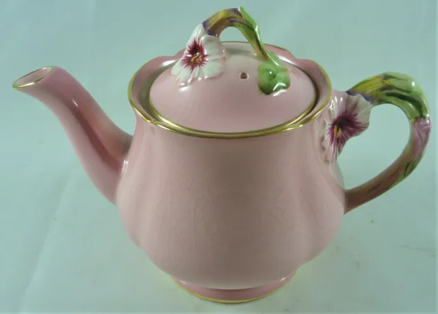 Vintage Estate Royal Winton Pink Petunia Tea Pot Small 2Cup Size St# 119437