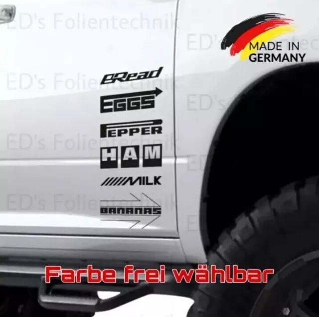 Auto Wunschsponsoren Sponsoren Aufkleber Sticker Tuning Decals Set 15 cm