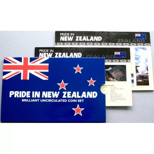 New Zealand - 1998 - Brilliant Uncirculated Coin Set - Pride of New Zealand