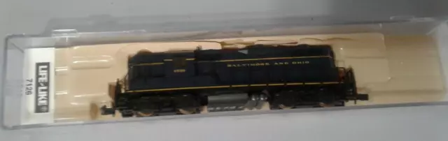 Vtg LIFE-LIKE N-GAUGE SCALE LOCOMOTIVE GP18 Baltimore And Ohio #7126 B&O 6599