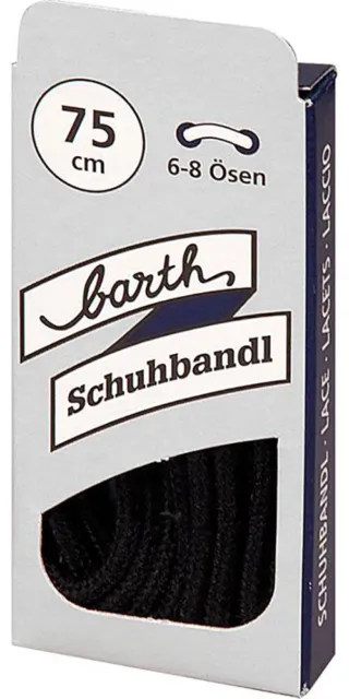 Barth Schnürsenkel 150 cm schwarz flach (Inh. 6 Paar)