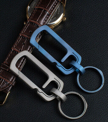 Titanium Alloy Porable Car Keychain Carabiner Key Chain Hanging Buckle Opener