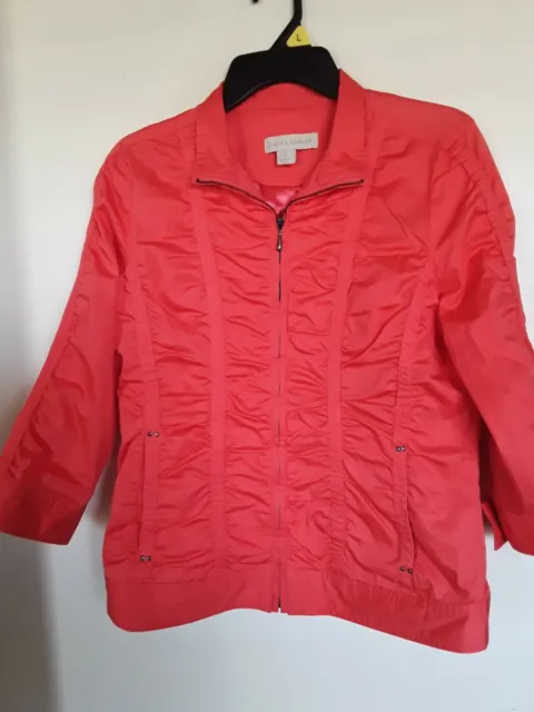 Laura Ashley Full Zip Orange Jacket Size Small  NEW