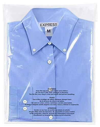 Spartan Industrial - 12” X 18” 200 Count Self Seal Clear Poly Bags with Suffo...