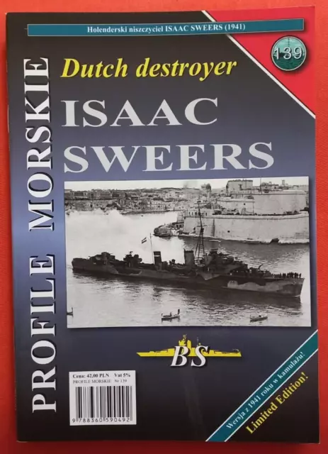Warships - BS Profile Morskie 139, Dutch Destroyer ISAAC SWEERS