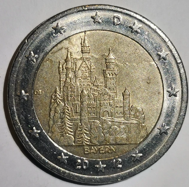 2 EURO SONDER Münze Deutschland 2012 Bayern "Schloss Neuschwanstein" EUR 1.500,00 PicClick DE