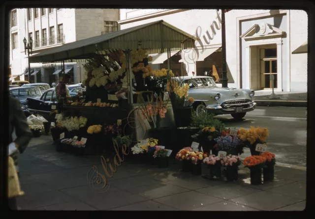 SAN FRANCISCO STREET Scene Flowers Saks Fifth Avenue 1950s 35mm Slide ...