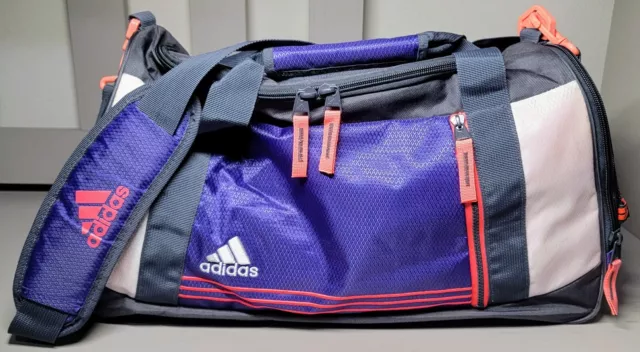 Adidas Gym Traveler Shoulder Strap Bag With Shoe Compartment Purple/Black/Pink