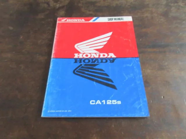 1995 Honda SCA125 CA125s OEM Shop Manual Repair Instructions