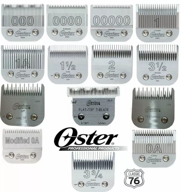 Oster abnehmbare Ersatz Clipper Klingen für Classic 76, Modell 10, Oktan