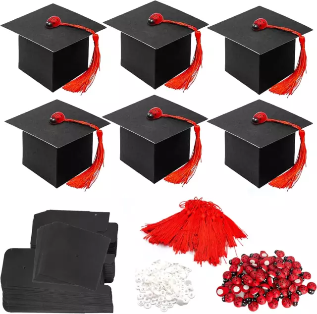 50 Pezzi Scatole Di Cappello Laurea, Scatole Bomboniera Laurea, Scatoline Portac