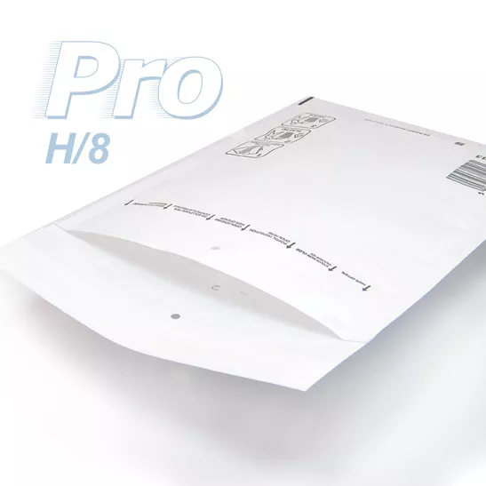 200 Enveloppes/pochettes à bulles gamme PRO taille H/8 format utile 260x360mm