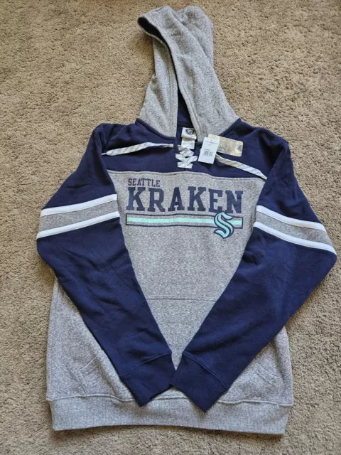 Seattle Kraken G3 Draft Fleece Hoodie - Navy / SM
