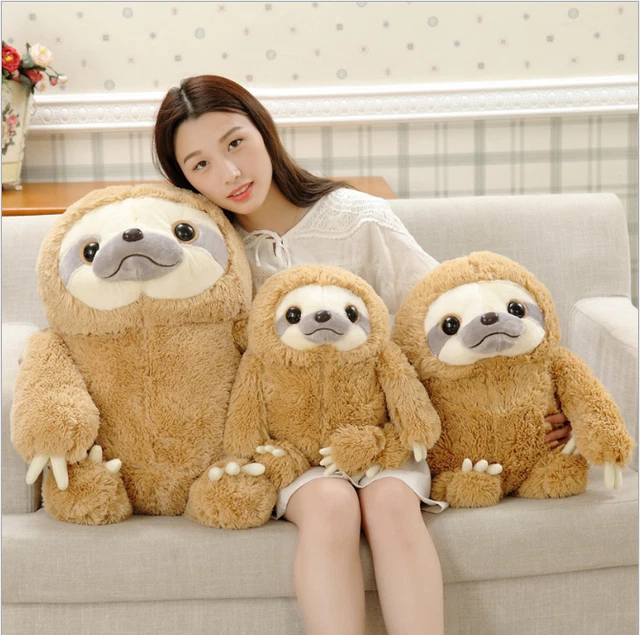 GIANT BROWN SLOTH Soft Toy 100cm Little Town Aldi New With Tag Age