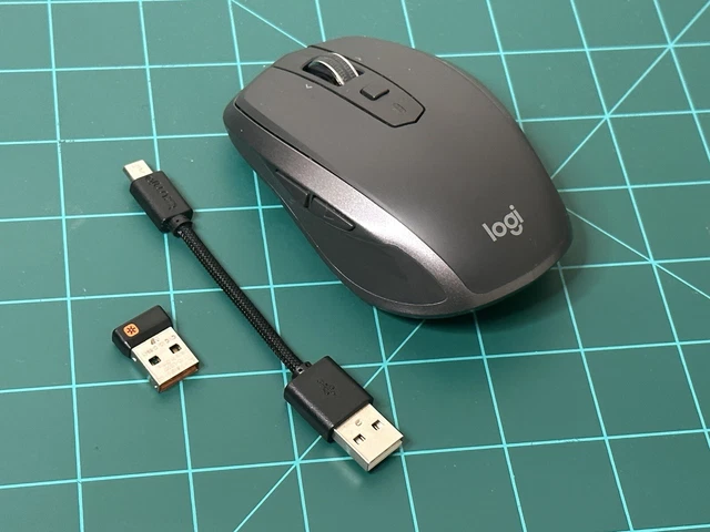 Logitech MX Anywhere 2S Wireless Bluetooth Mouse Dark Gray - With Receiver