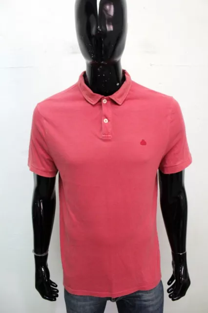 Armata di Mare Polo Taglia M Uomo T-Shirt Rosso Maglietta Maglia Logo Cotone Man