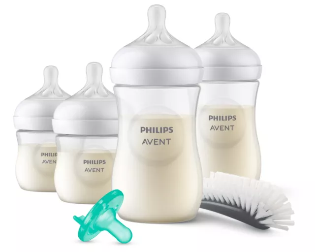 Philips Avent Natural Baby Bottle with Natural Response Nipple Newborn Gift Set,