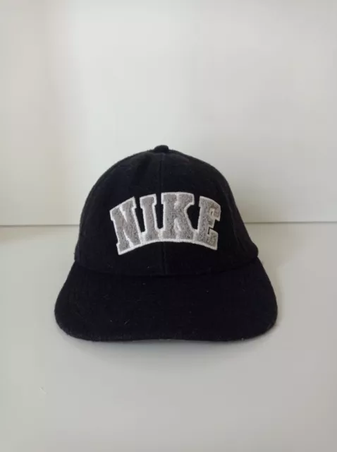 Cappello NIKE vintage berretto Made in USA con logo grande nero taglia unica
