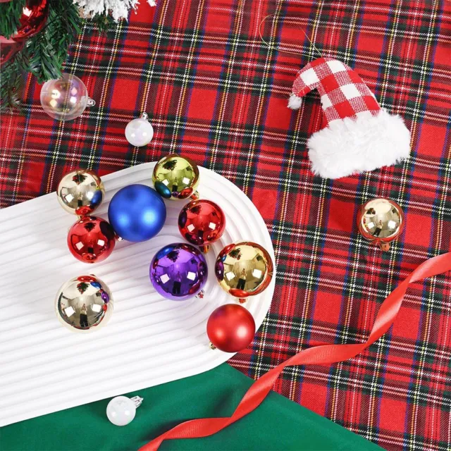 Vibrant Painted Christmas Ball Ornament Set of 24pcs for Tree Decoration