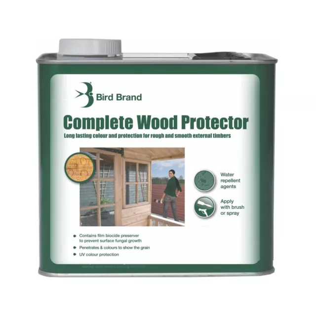 Bird Brand Complete Wood Preserver Protector - SOLVENT BASED -  2.5L