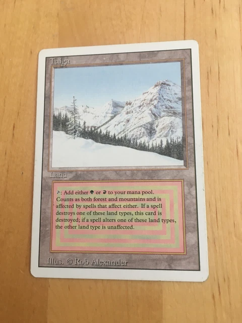 TAIGA REVISED MAGIC: the Gathering Foreign White Border FWB MTG, Dual ...