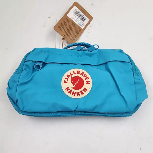 Fjallraven Kånken Hip Pack Bag/Pouch Unisex One Size Deep Turquoise Zip Closure