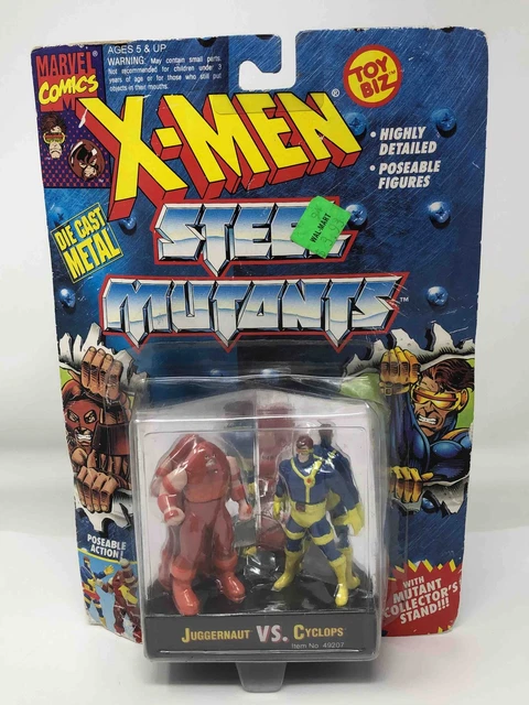 X-Men Steel Mutants Juggernaut vs. Cyclops Die Cast Action Figures