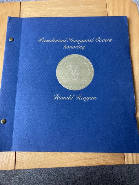 Ronald Reagan Inaugural First-Day Covers X 2 in Folder Signed