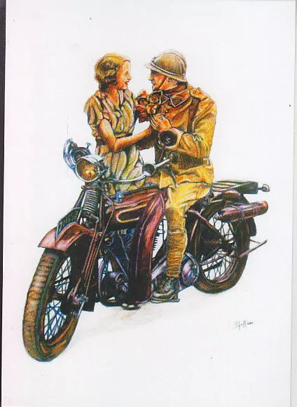 C1 Carte Postale DESSIN JULLIAN Centenaire 14 18 MOTO MILITAIRE - 14