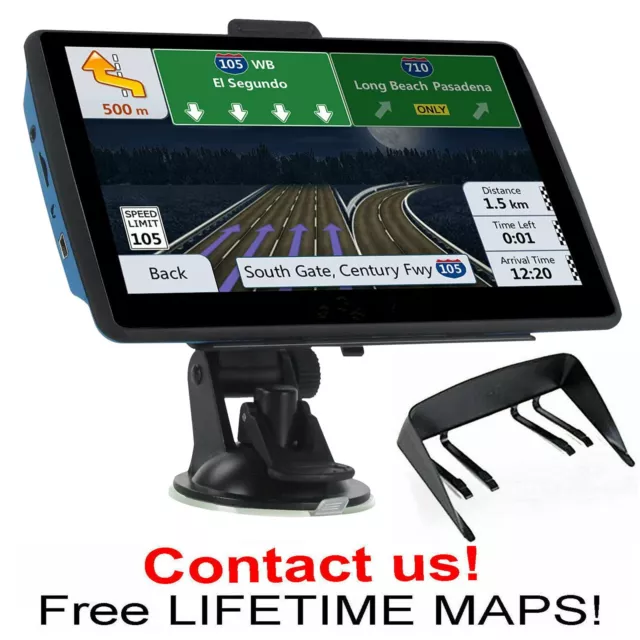 7" Inch Car & Truck GPS Navigation Navigator Sat Navi 8GB 256MB Canada Mexico US