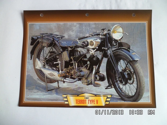 Carte Postale Ancienne Motos Terrot & Cie Dijon - Reproduction Collectionneur